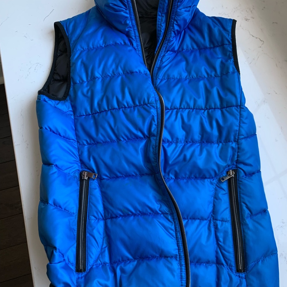 Beautiful , vibrant blue Marccain puffer vest